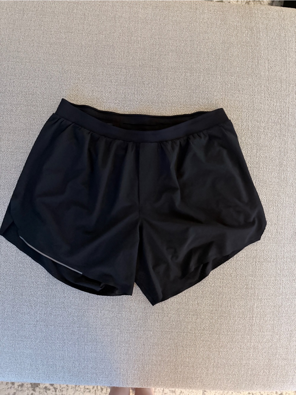 lululemon athletica Black Run Shorts with Inner Liner